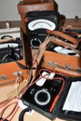 FOUR VINTAGE AVO MULTIMETERS, comprising of two Avometer 8 Mk 5, one Avometer Eight Mk 6 and a