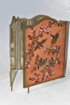 AN EARLY TWENTIETH CENTURY TRIPTYCH DRESSING TABLE MIRROR, by JB Brevete, with two early plastic
