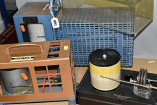 THREE MID TO LATE 20TH CENTURY BAROGRAPHS, one in plastic case by Taylor Instrument Companies, the