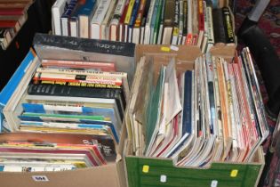 TWO BOXES OF BOOKS & MAGAZINES containing a miscellaneous collection of titles in mostly hardback