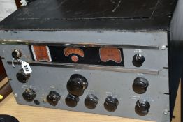 A WWII ERA R.C.A. AR88 RADIO RECEIVER SET, not tested, some marking and wear to casing
