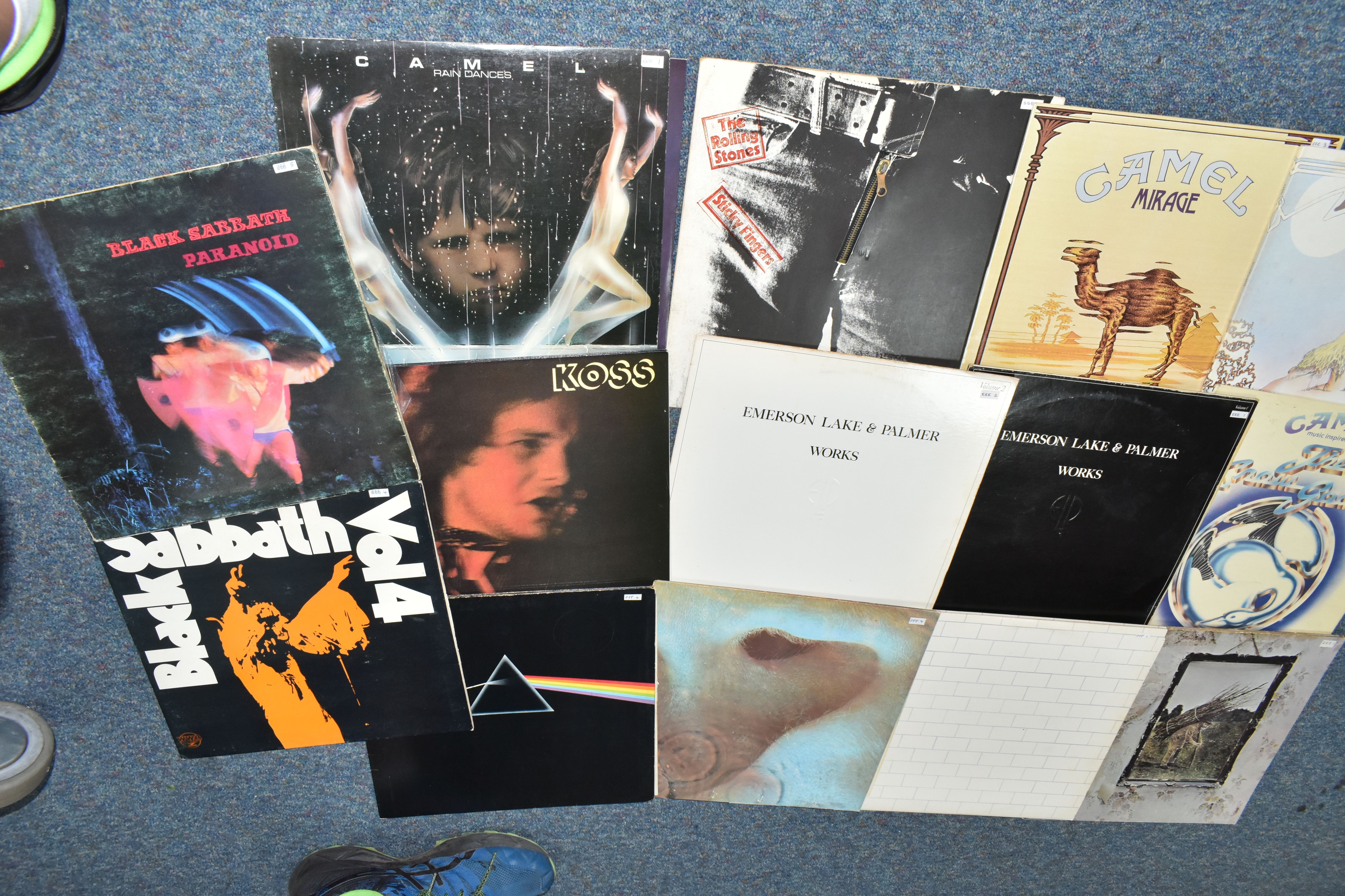 A BOX CONTAINING FOURTEEN LP RECORDS, including Pink Floyd (The Dark Side of The Moon, (2nd - Image 2 of 3