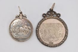 TWO LATE VICTORIAN MEDALS, the first a white metal 'Highland And Agricultural Society Of