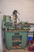 A MYFORD SUPER 7 METALWORKING LATHE, with 65cm bed, three jaw chuck, an Emco milling head