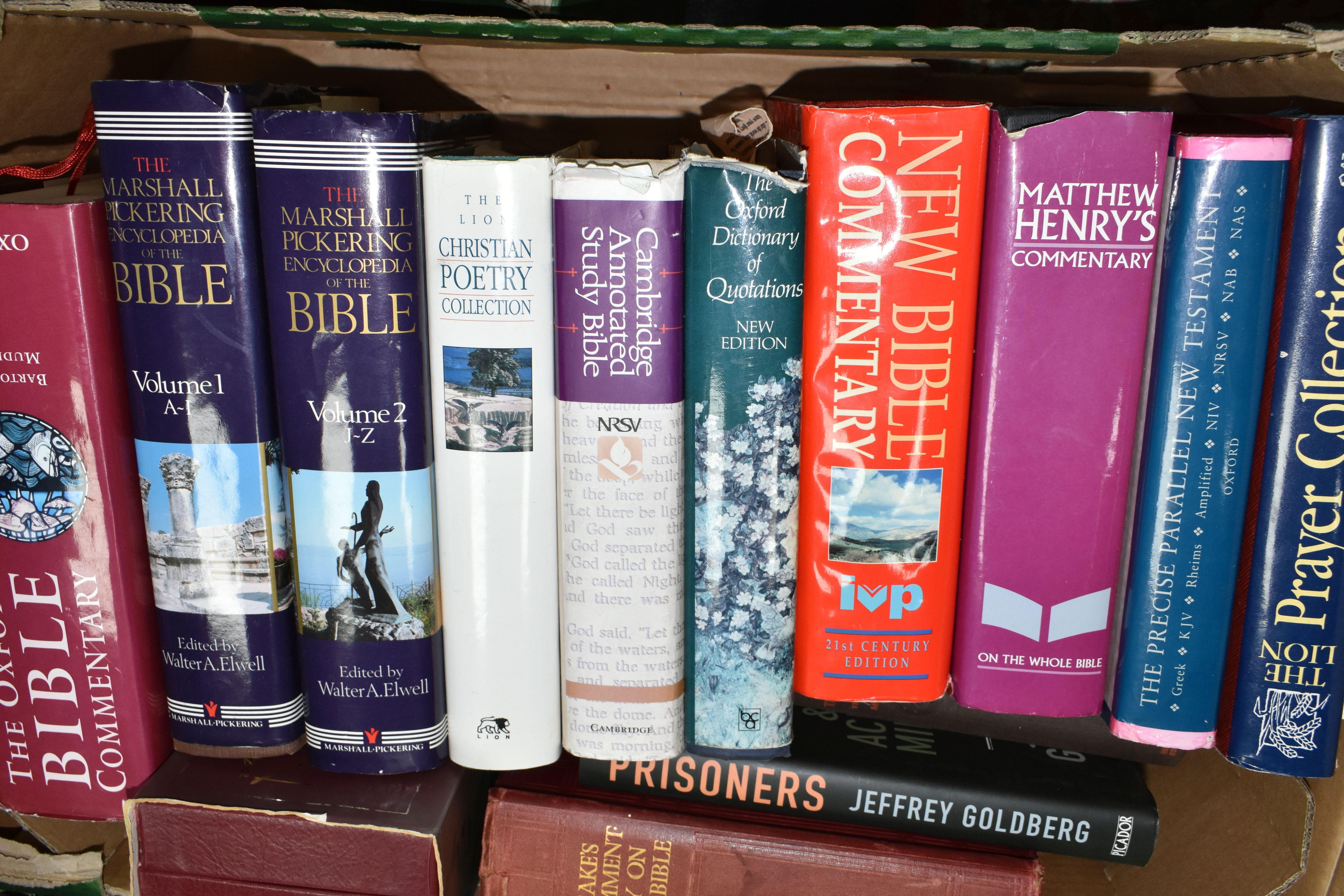 FIVE BOXES OF RELIGIOUS BOOKS / PAMPHLETS containing over 130 titles in hardback and paperback - Image 3 of 6