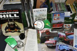 THREE BOXES & LOOSE MOTORING EPHEMERA to include a large quantity of The Courier, Triumph and