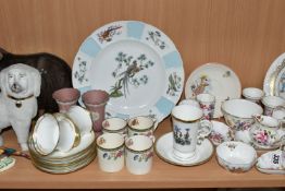 A GROUP OF CERAMICS, to include fourteen pieces of Royal Crown Derby 'Derby Posies' gift and tea