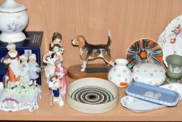A GROUP OF CERAMICS, to include a Royal Doulton 'Special Friend' HN3607 figure of a boy and