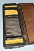 ONE BOX OF MAGIC LANTERN SLIDES comprising forty-three colour plates of New York, USA, seven