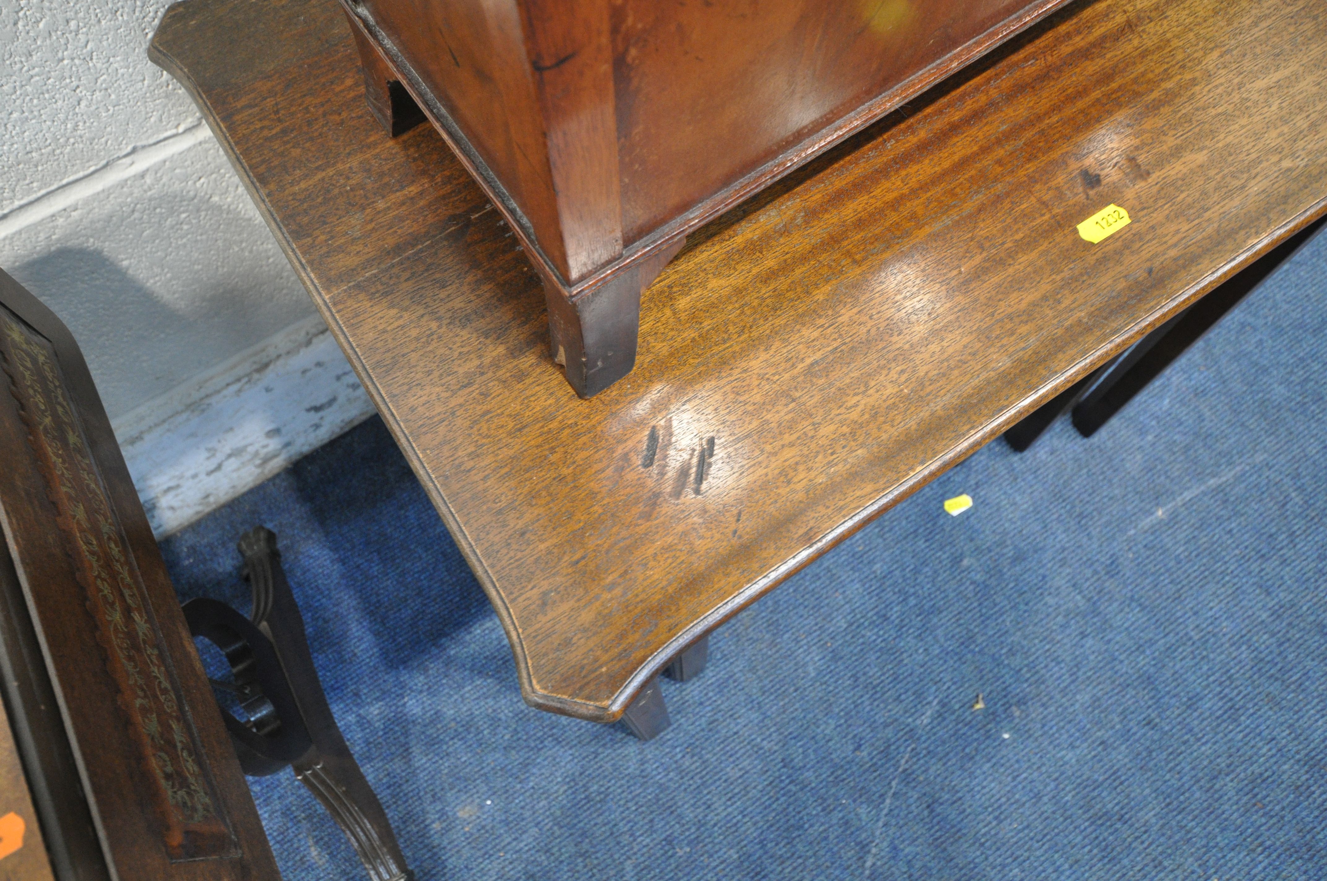 A SELECTION OF OCCASIONAL FURNITURE, to include a mahogany Sutherland table, two magazine tables, - Image 4 of 4