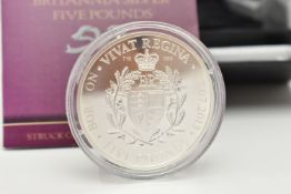 A COMMEMORATIVE SILVER FIVE POUND COIN, The London Mint Office coin dated 2013 to commemorate the