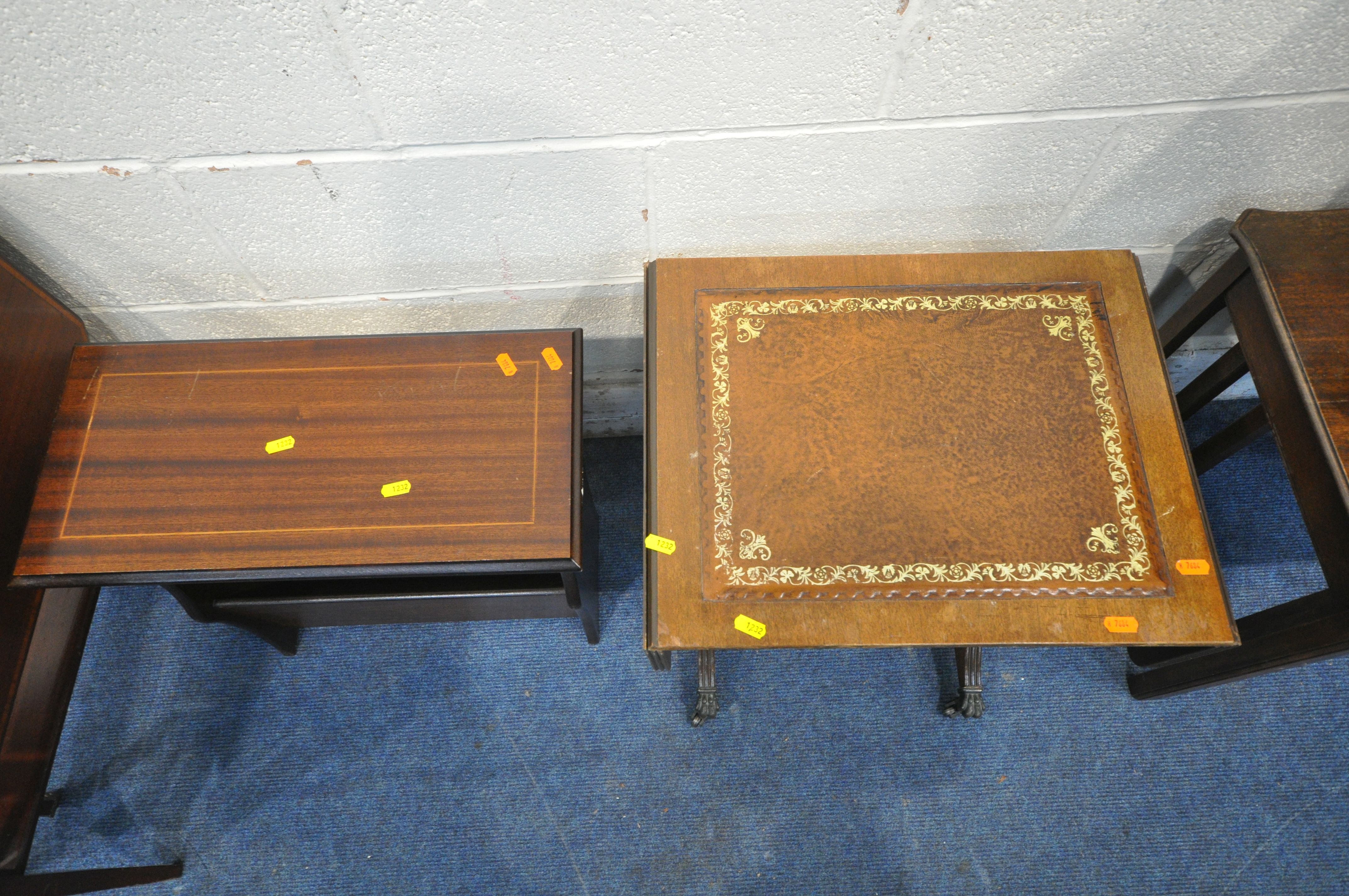 A SELECTION OF OCCASIONAL FURNITURE, to include a mahogany Sutherland table, two magazine tables, - Image 3 of 4