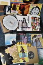 A CASE OF SINGLES AND A BOX OF CDS, to include just under two hundred singles by artists including