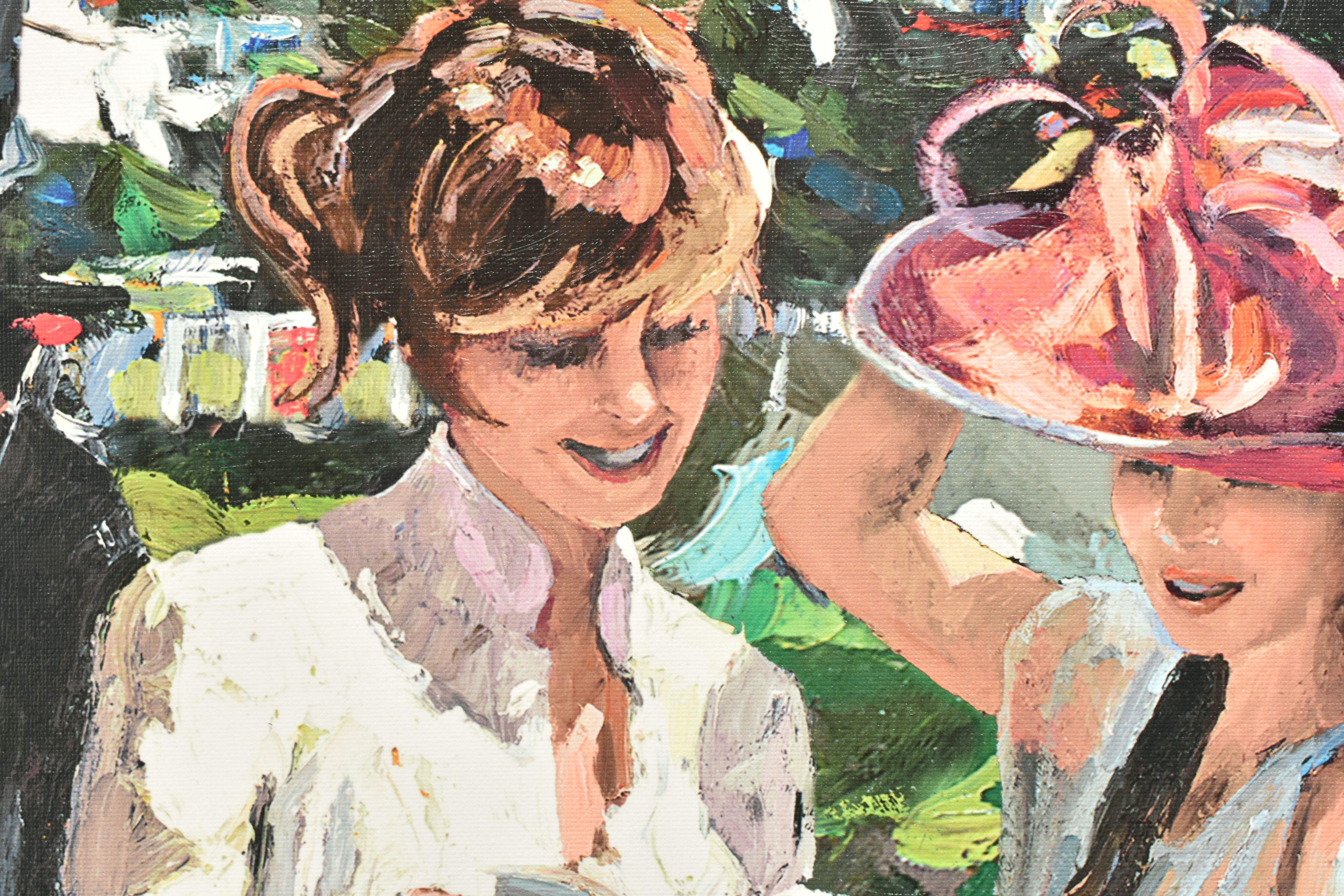 SHERREE VALENTINE DAINES (BRITISH 1959) 'ROYAL ASCOT LADIES DAY II' a signed limited edition - Image 4 of 8