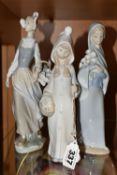 A GROUP OF THREE LLADRO FIGURINES, comprising 4860 'Genteel Dutch Girl', 4678 'Shepherdess with