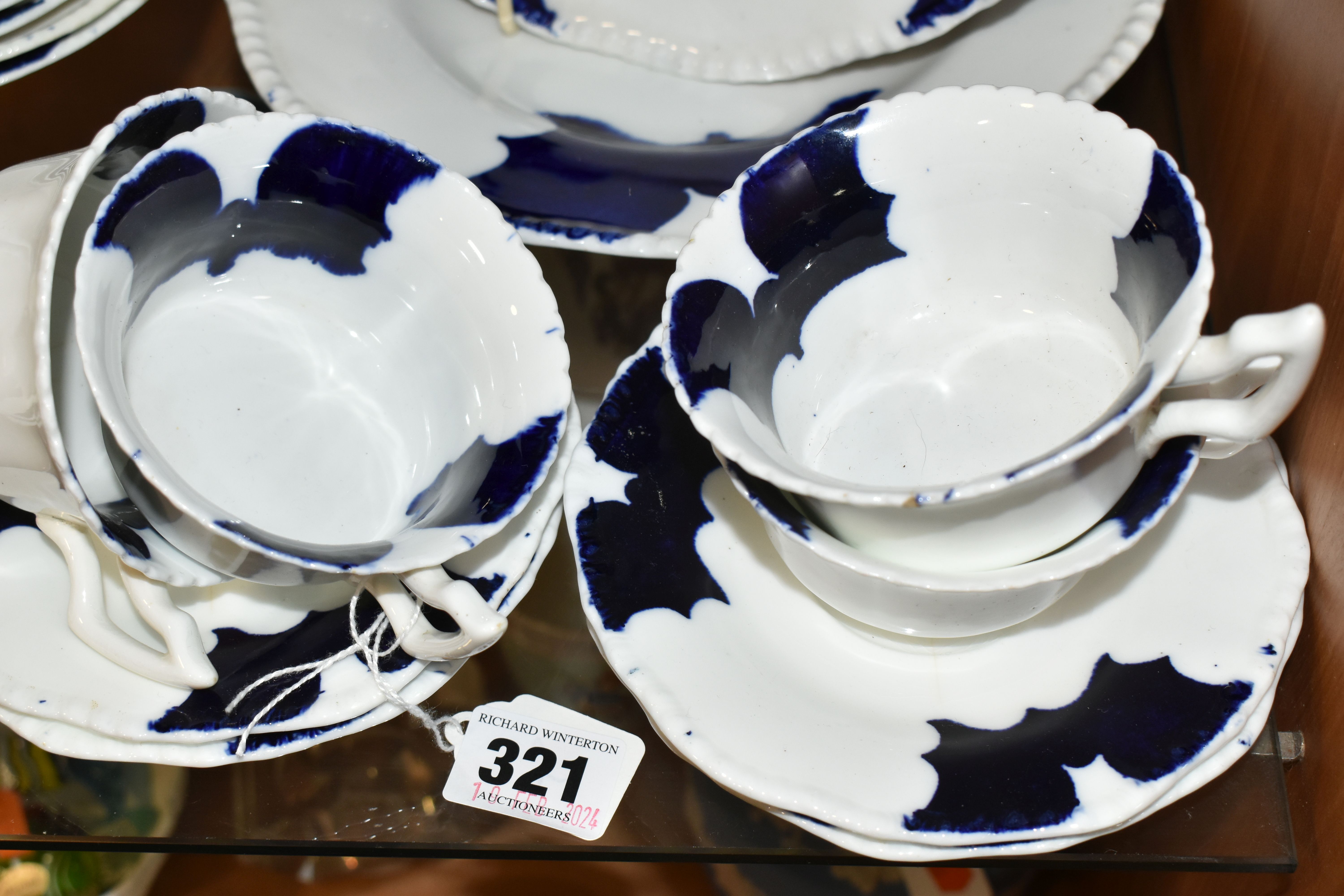 TWENTY ONE PIECES OF COALPORT UNFINISHED BATWING DINNER WARES, comprising two salad plates, six side - Image 2 of 6