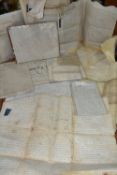 INDENTURES, a large collection of documents dating from the 1740s - late 1800s and containing