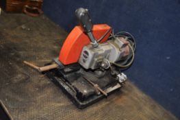 A CLARKE CMS 900 METALWORKER CUT OFF SAW with 7in blade fitted (PAT fail due to uninsulated plug but