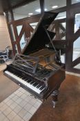A 19TH CENTURY PLEYEL ROSEWOOD BABY GRAND PIANO, serial number 78256, the hinged lid enclosing an