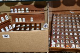 A COLLECTION OF COLLECTORS THIMBLES, approximately one hundred and seventy pieces, to include