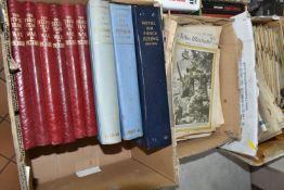 THREE BOXES OF BOOKS & MAGAZINES comprising a large collection of The War Illustrated in two boxes