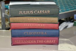 THE FOLIO SOCIETY, Five Titles, Alexander The Great by Robin Lane Fox, pub. 1997, Hannibal by