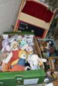 A QUANTITY OF MODERN SOFT TOYS, to include Steiff Baby and Cosy Friends toys, all with button and