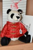 A BOXED LIMITED EDITION STEIFF 'BAO BAO: THE LUCKY STEIFF PANDA', with black and white mohair and