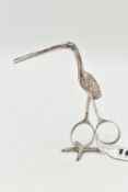 A PAIR OF SILVER STORK RIBBON THREADERS, makers mark only, possibly 'John Ford & John William',