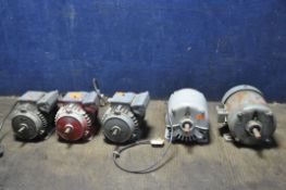 A SELECTION OF BROOK AND BROOK CROMPTON MOTORS (all spin freely but electrically untested, see