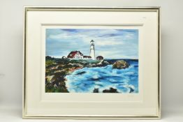 BOB DYLAN (AMERICA 1941) 'LIGHTHOUSE IN MAINE', a limited edition print from the Beaten Path series,