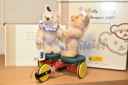 A BOXED LIMITED EDITION STEIFF 'ROLLY DROLLY 2005' PULL ALONG, no 037634, pull along cart with