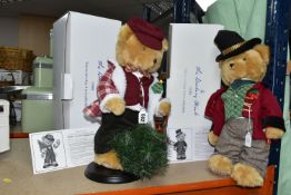 TWO BOXED DANBURY MINT CHRISTMAS BEARS, comprising 'Stanley' the 2017 Christmas Bear and 'Winston'