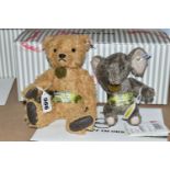 A BOXED LIMITED EDITION STEIFF TEDDY FOR TOMORROW HANNA TEDDY BEAR NO. 006135 AND AN UNBOXED TEDDIES