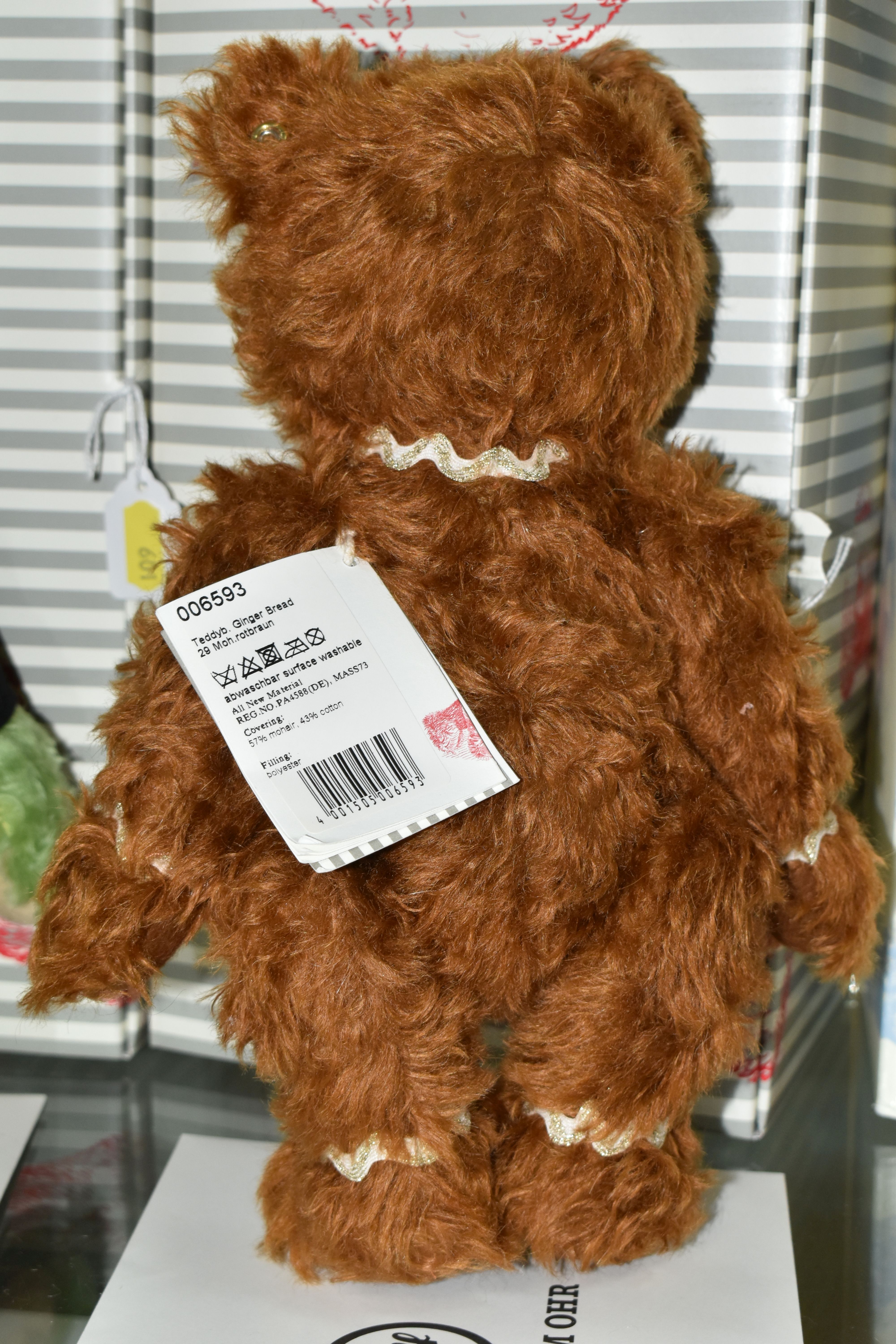 A BOXED STEIFF LIMITED EDITION ' GINGER BREAD TEDDY BEAR', no.006593, limited edition no. 635/ - Bild 3 aus 3