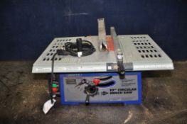 A DRAPER BTS250A 10in TABLE SAW with mitre and parallel guides (PAT pass and working)