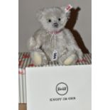 A BOXED LIMITED EDITION STEIFF 'LOVE TEDDY BEAR', no.006470, limited edition no.865/1000, silver