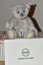 A BOXED LIMITED EDITION STEIFF 'LOVE TEDDY BEAR', no.006470, limited edition no.865/1000, silver