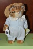 A BOXED STEIFF BEATRIX POTTER LIMITED EDITION 'TOM KITTEN', with mohair and cotton 'fur', wearing