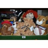 A BOX OF MODERN COLLECTORS BEARS, including a World of Bears limited edition of 50 Herman Morris