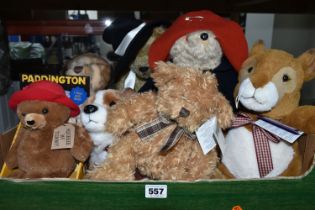 A BOX OF MODERN COLLECTORS BEARS, including a World of Bears limited edition of 50 Herman Morris