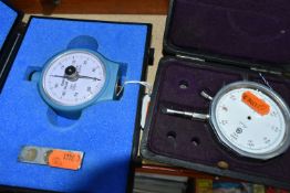 TWO CASED INSTRUMENTS: A SHORE DUROMETER AND A SPEED INDICATOR GAUGE, comprising a Linear shore
