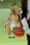 A BOXED STEIFF BEATRIX POTTER LIMITED EDITION 'TIMMIE WILLIE', the mouse character with alpaca and