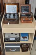 SIX PIECES OF ELECTRONIC EQUIPMENT, to include a WG Pye & Co Ltd portable potentiometer, a KoLectric