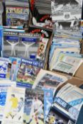 FIVE BOXES OF FOOTBALL PROGRAMMES containing several hundred matchday programmes from the 1970s -