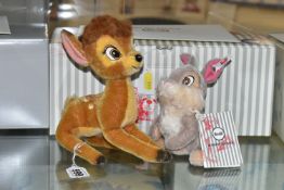 A BOXED STEIFF LIMITED EDITION DISNEY BAMBI AND THUMPER SET, no.683305, limited edition no.104/2000,