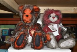 TWO CHARLIE BEARS, comprising limited edition 'Grover' (CB181827B), designed by Isabelle Lee, from