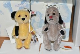 TWO BOXED LIMITED EDITION STEIFF 'SOOTY' AND 'SWEEP' CHARACTER ORNAMENT, comprising Sooty no 664328,