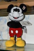 A BOXED STEIFF LIMITED EDITION 'MICKEY MOUSE', with black and white mohair and cotton, gold coloured