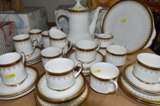 A THIRTY FOUR PIECE PARAGON ATHENA PART TEA AND COFFEE SET, comprising a coffee pot, a cream jug,